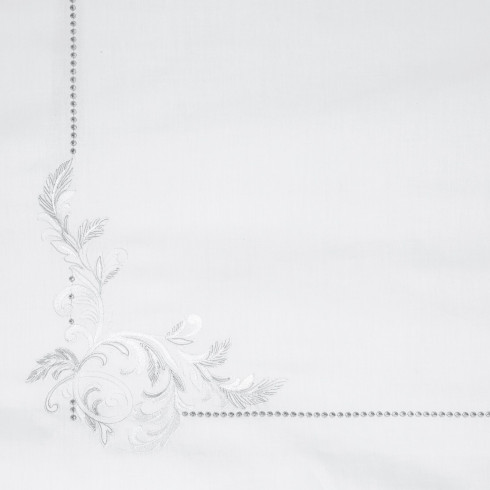 Obliečky 160x200 cm bavlnené saténové, biele