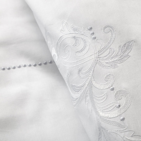 Obliečky 160x200 cm bavlnené saténové, biele