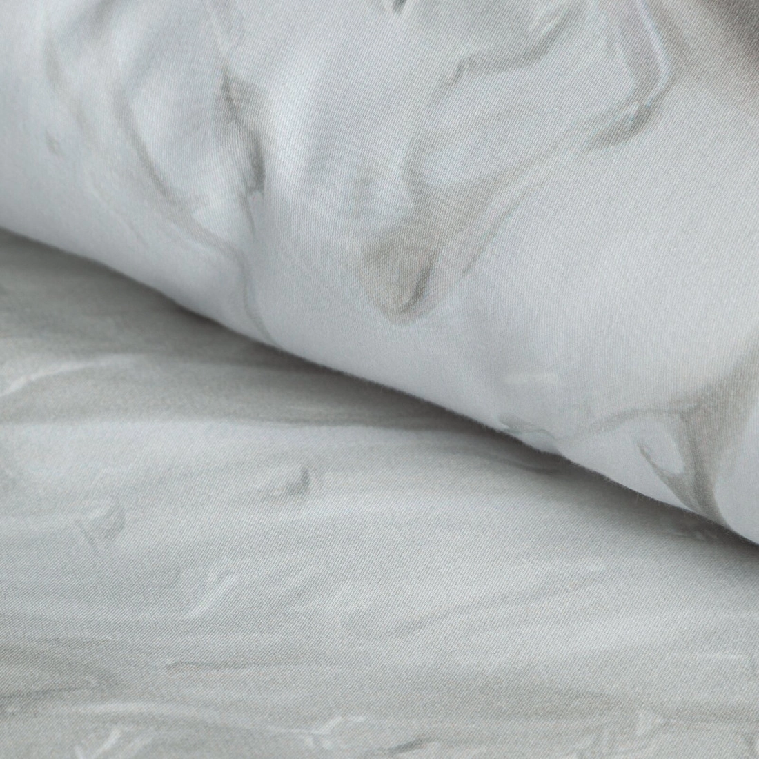 Povlečení 160x200 cm bavlněné saténové, hnědé a šedé