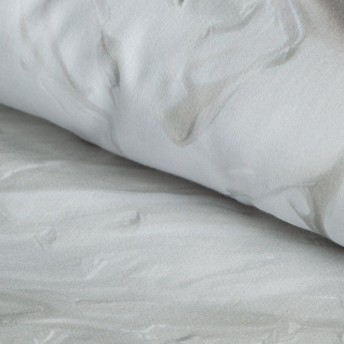 Povlečení 160x200 cm bavlněné saténové, hnědé a šedé