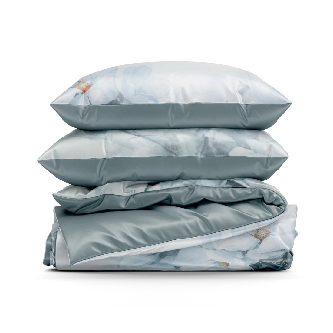 Povlečení 160x200 cm bavlněný satén, mátové a bílé