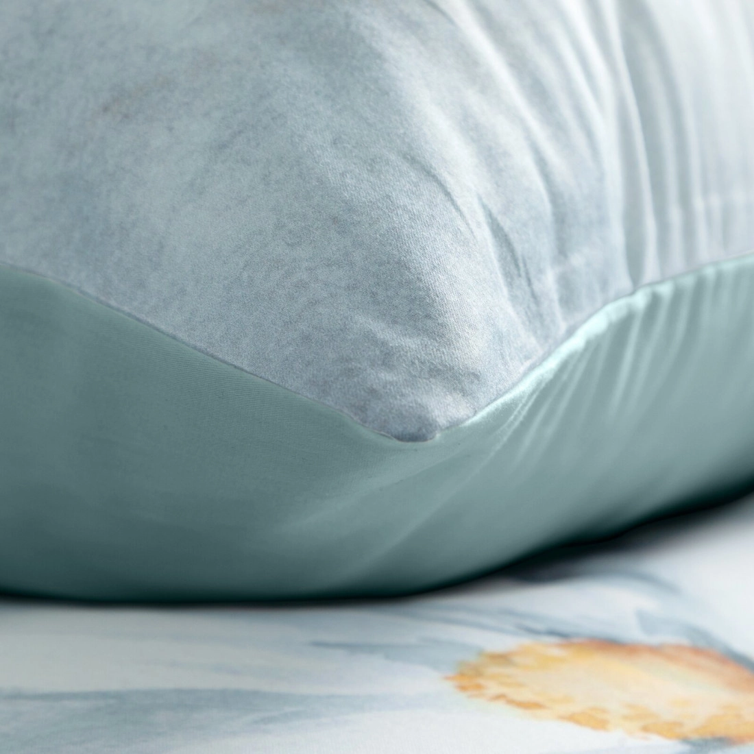 Povlečení 160x200 cm bavlněný satén, mátové a bílé