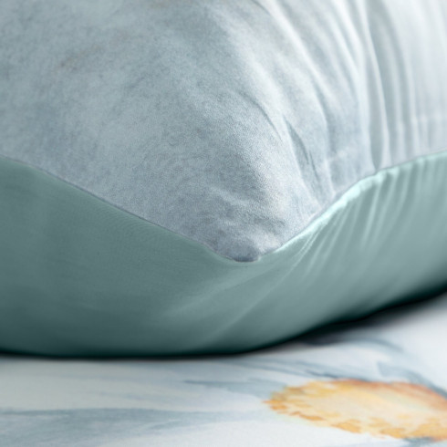 Obliečky 160x200 cm bavlnené saténové, mätové a biele