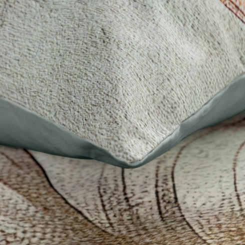 Obliečky 160x200 cm bavlnené saténové, svetlosivé a zelené