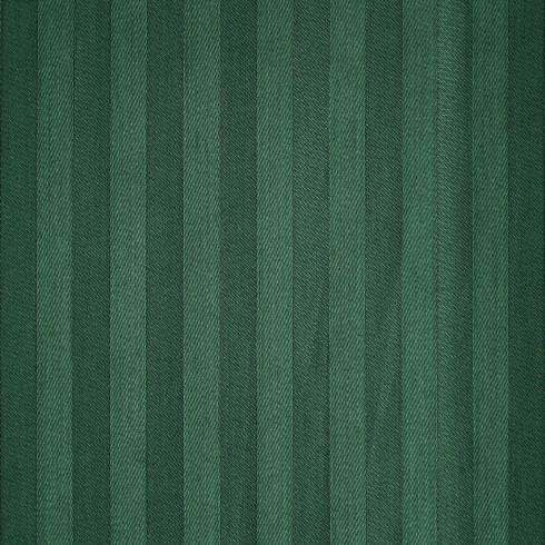 Obliečky 160x200 cm bavlnené saténové tmavozelené v prúžkoch
