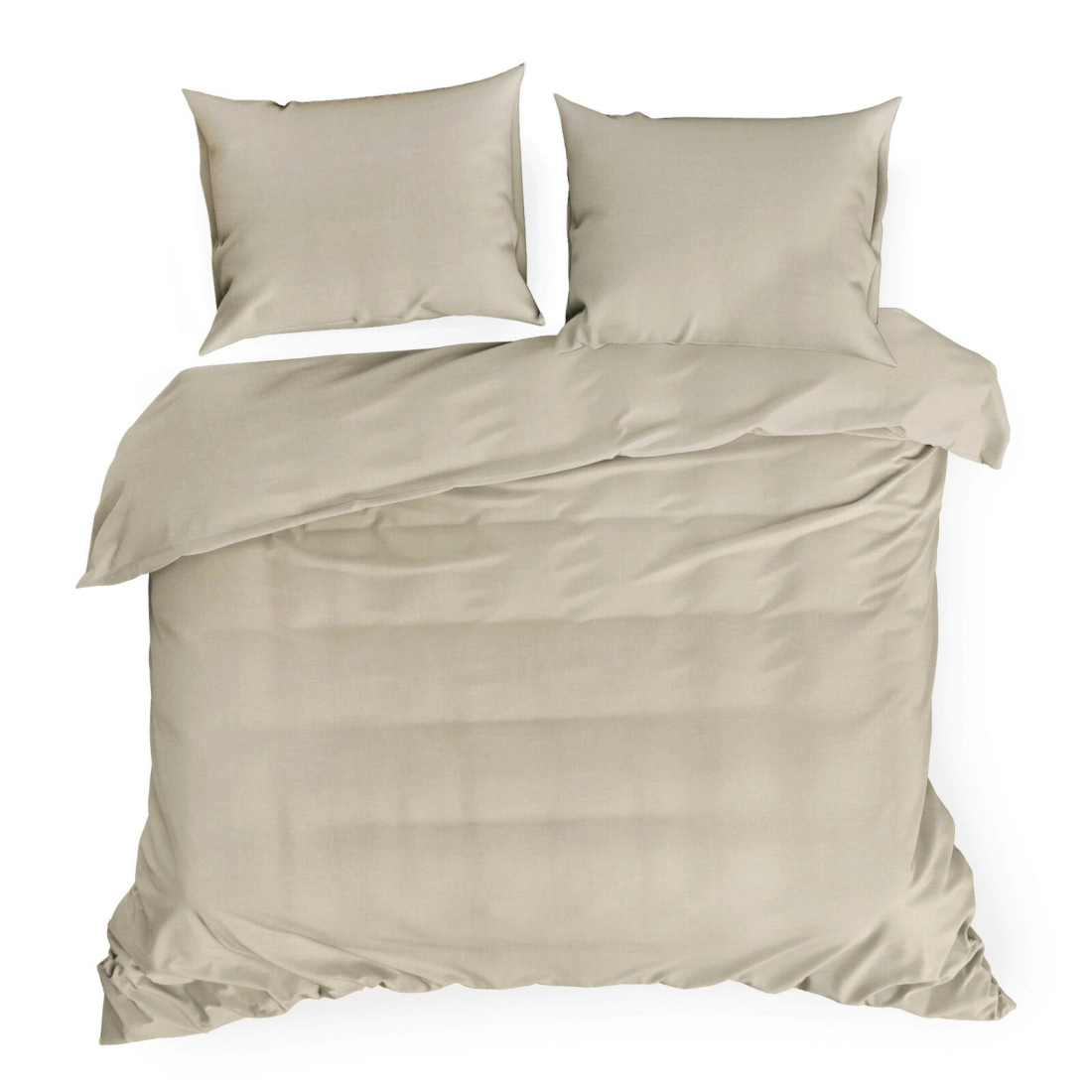 Obliečky 160x200 cm ľanové s bavlnou krémové