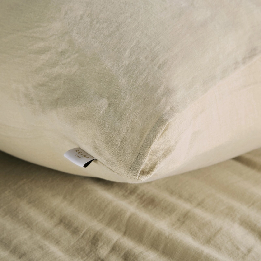 Obliečky 160x200 cm ľanové s bavlnou krémové