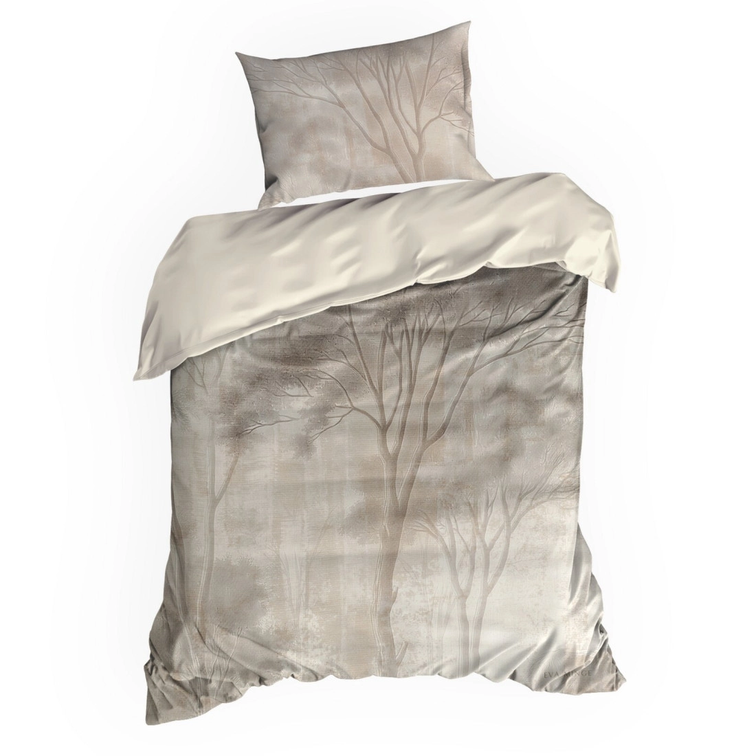 Saténové bavlněné povlečení 160x200 cm, béžové a krémové