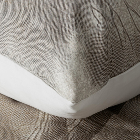 Obliečky 160x200 cm saténové bavlnené, béžové a krémové