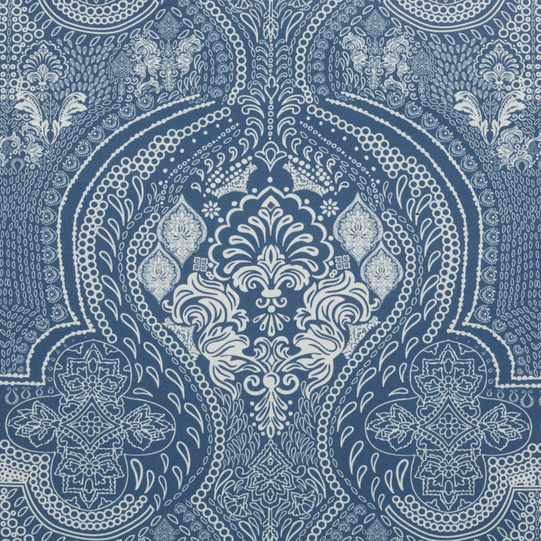 Povlečení 160x200 cm saténové bavlněné, modré a krémové