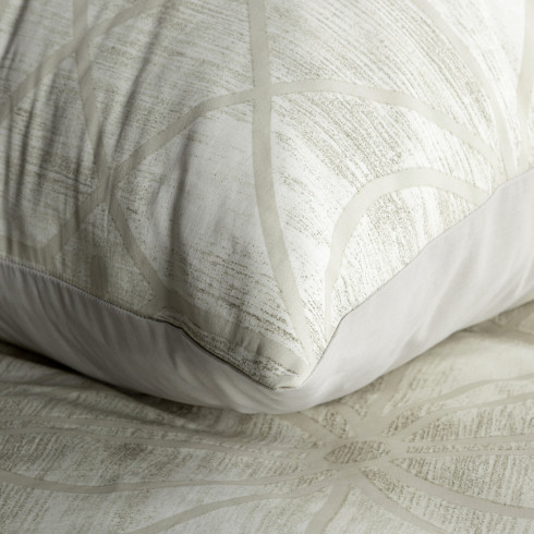 Obliečky 220x200 cm bavlnené renforcé s geometrickým vzorom, béžové a krémové