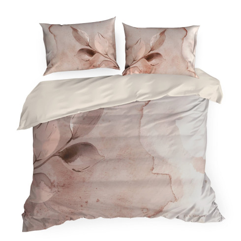 Obliečky 220x200 cm bavlnené saténové, béžové a krémové