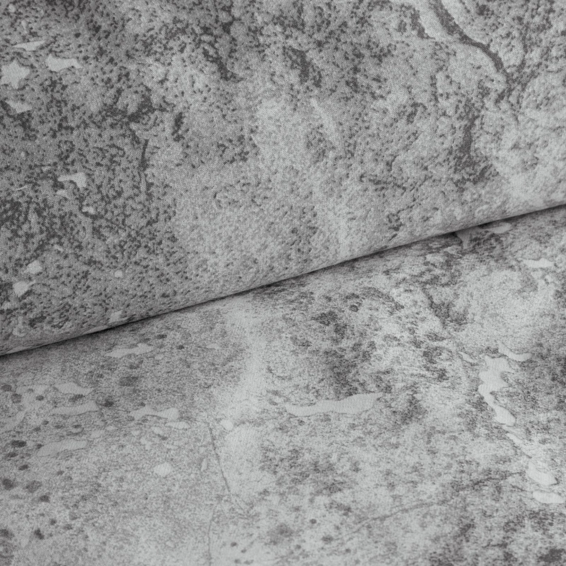 Povlečení 220x200 cm z bavlněného saténu, stříbrné a ocelové