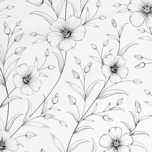 Saténové bavlněné povlečení 220x200 cm, bílé a černé