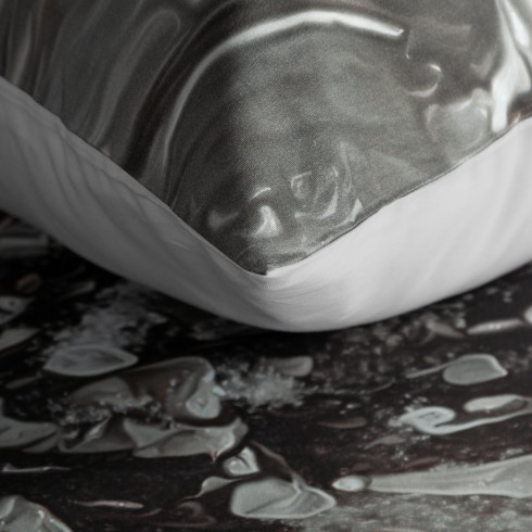 Povlečení 220x200 cm saténové bavlněné, hnědé a šedé