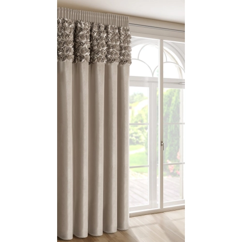 Okrúhla obliečka na vankúš 40 cm strieborná s kvetom 3D FLORES 6