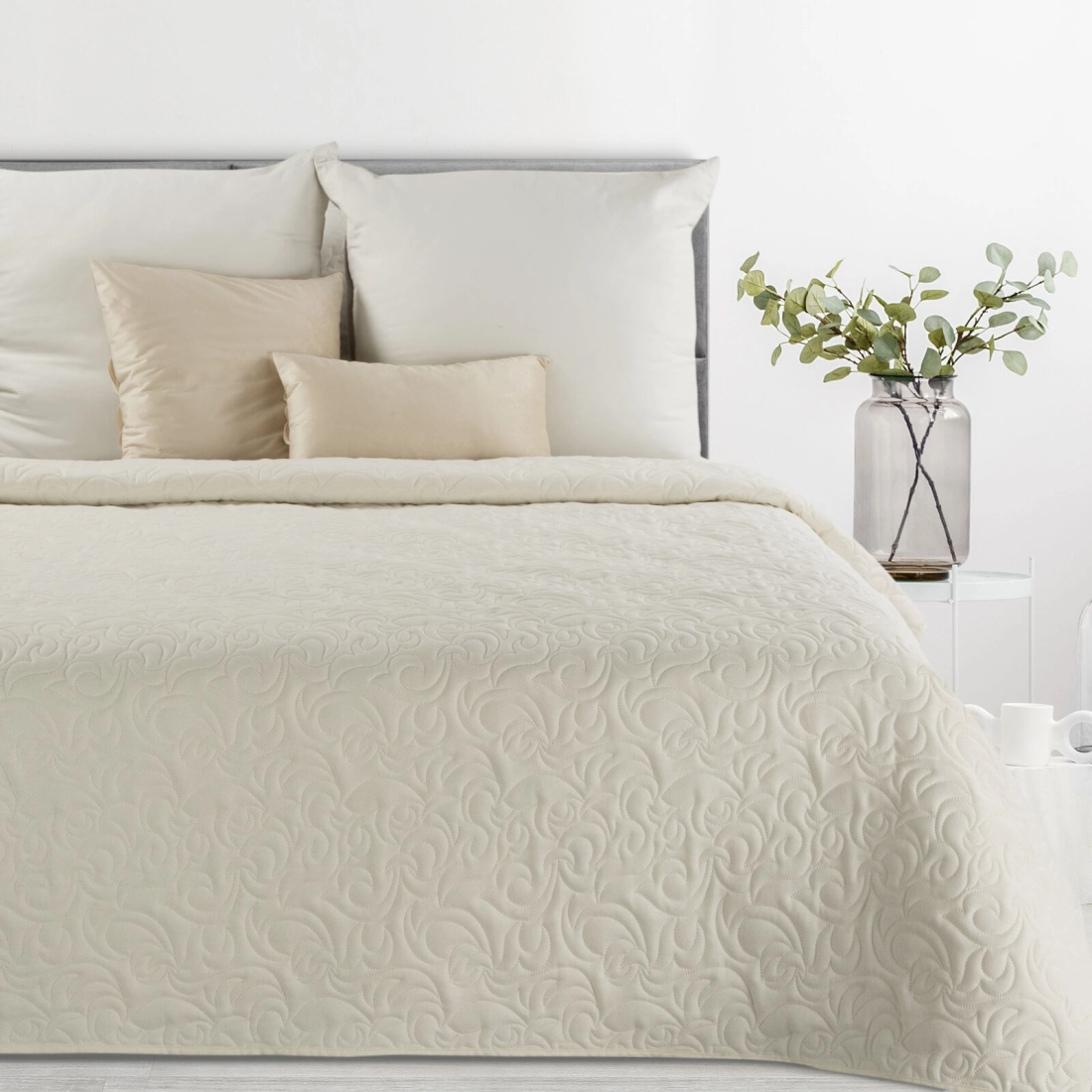 Prehoz 170x210 cm jednofarebný, krémový