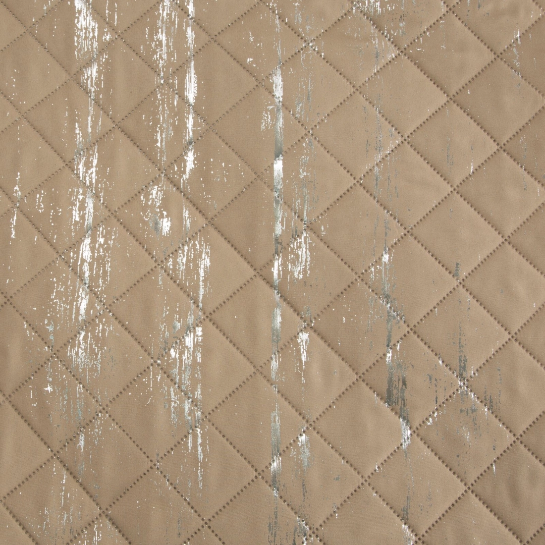 Prehoz 170x210 cm mikrovláknový, béžový a strieborný