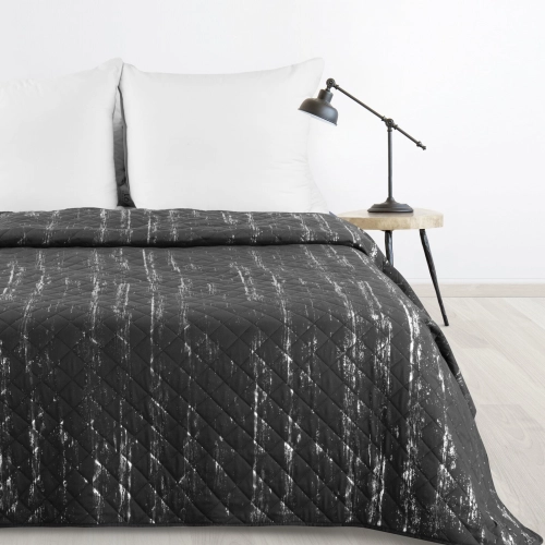 Prehoz 170x210 cm mikrovláknový, grafitový a strieborný