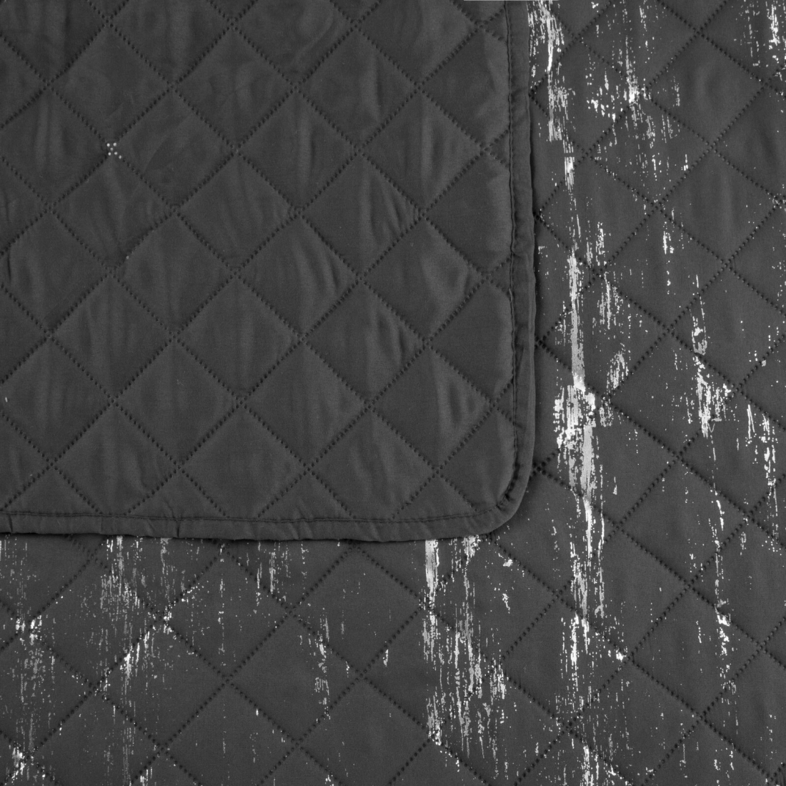 Prehoz 170x210 cm mikrovláknový, grafitový a strieborný