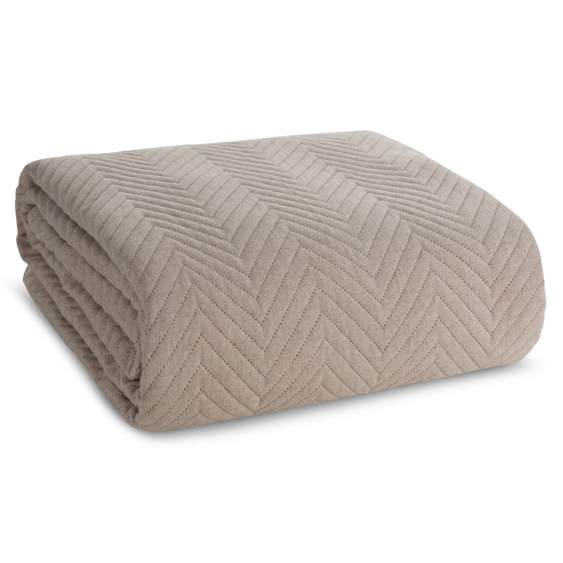 Prehoz 170x210 cm mikrovláknový s geometrickým vzorom, béžový