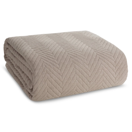 Prehoz 170x210 cm mikrovláknový s geometrickým vzorom, béžový