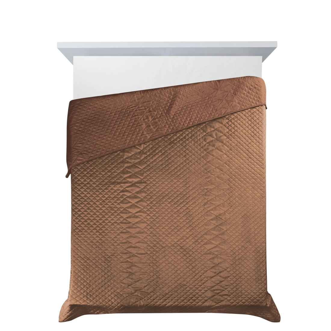 Prehoz 170x210 cm mikrovláknový s geometrickým vzorom, tehlový