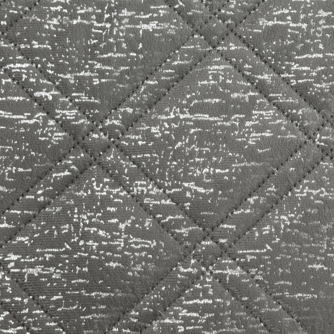 Prehoz 170x210 cm mikrovláknový s karo vzorom, oceľový