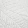 Prehoz 170x210 cm mikrovláknový s listovým vzorom, biely