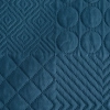 Prehoz 170x210 cm mikrovláknový s patchworkovým vzorom, tmavomodrý