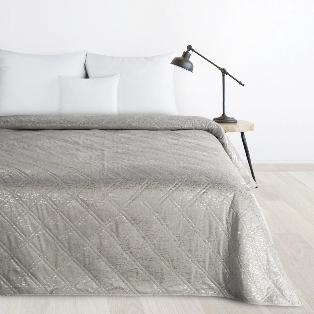 Prehoz 170x210 cm mikrovláknový, strieborný