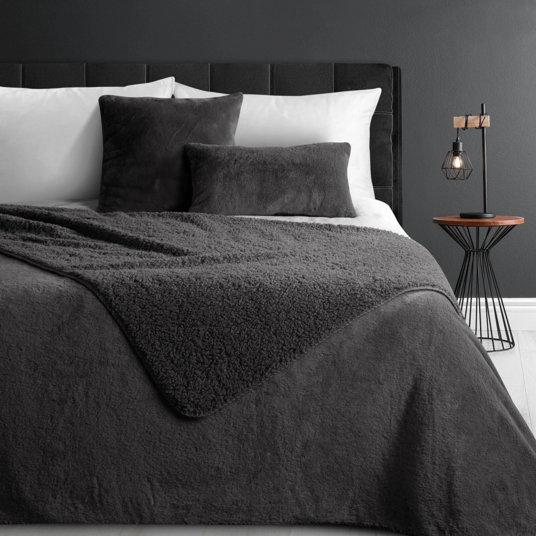 Prehoz 170x210 cm obojstranný, oceľovosivý