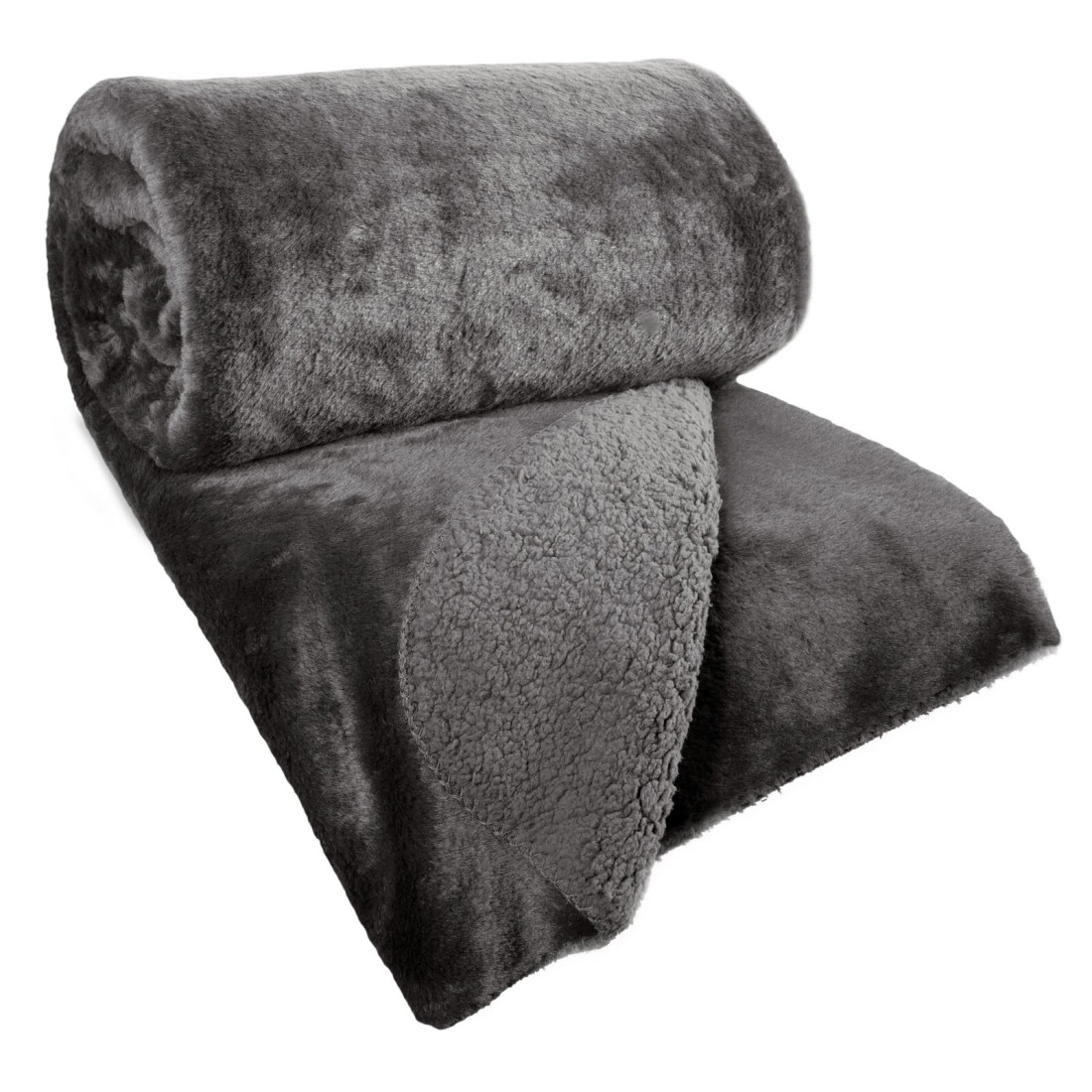 Prehoz 170x210 cm obojstranný, oceľovosivý