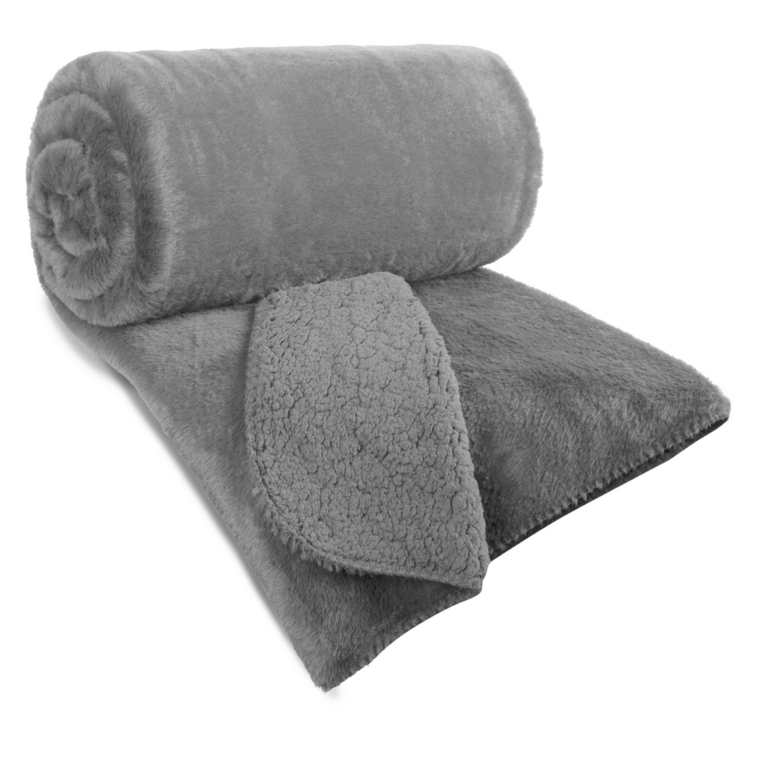 Prehoz 170x210 cm obojstranný, strieborný