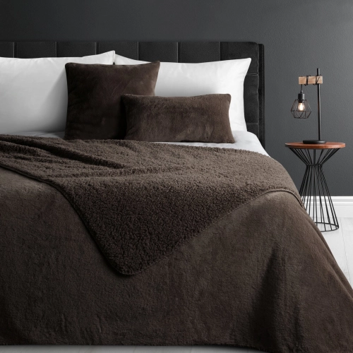 Prehoz 170x210 cm obojstranný tmavohnedý