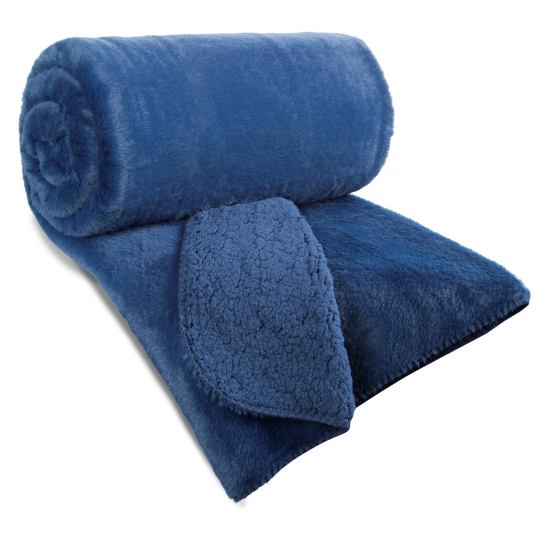 Prehoz 170x210 cm obojstranný, tmavomodrý