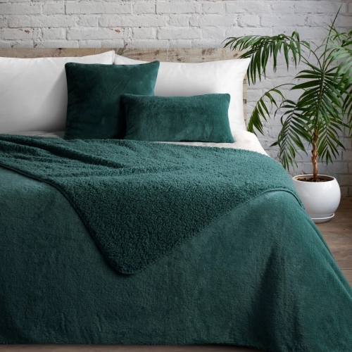 Prehoz 170x210 cm obojstranný, tmavozelený