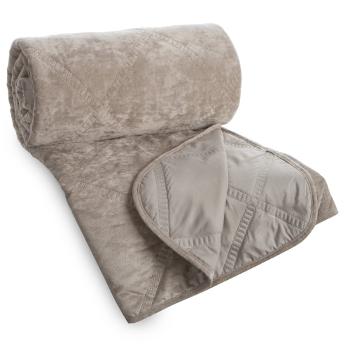 Prehoz 170x210 cm s geometrických vzorom kosoštvorcov, béžový