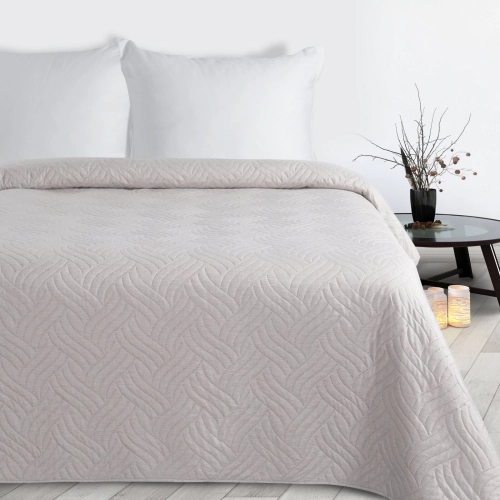 Prehoz 170x210 cm s geometrickým vzorom, béžový