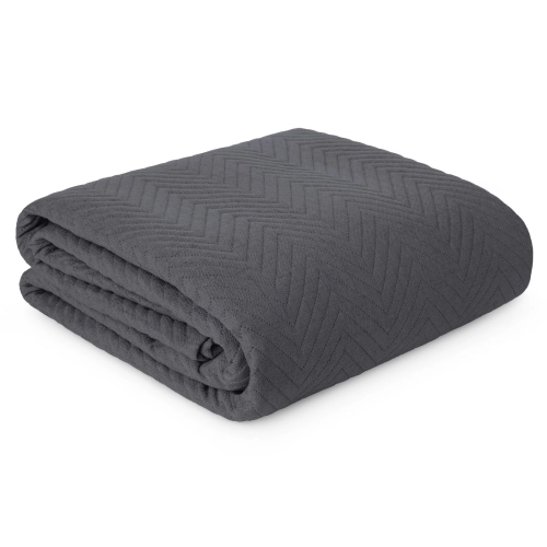 Prehoz 170x210 cm s geometrickým vzorom, grafitový