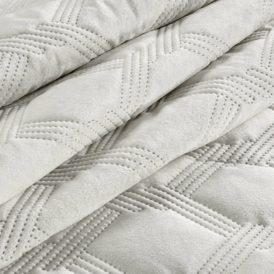 Prehoz 170x210 cm s geometrickým vzorom, krémový