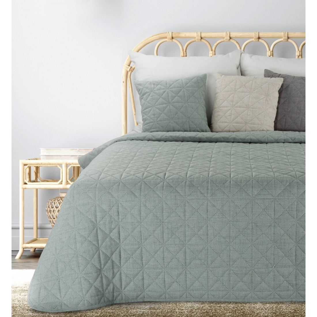 Prehoz 170x210 cm s geometrickým vzorom, mätový