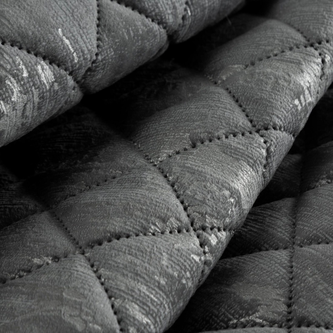 Prehoz 170x210 cm s geometrickým vzorom, oceľový a strieborný