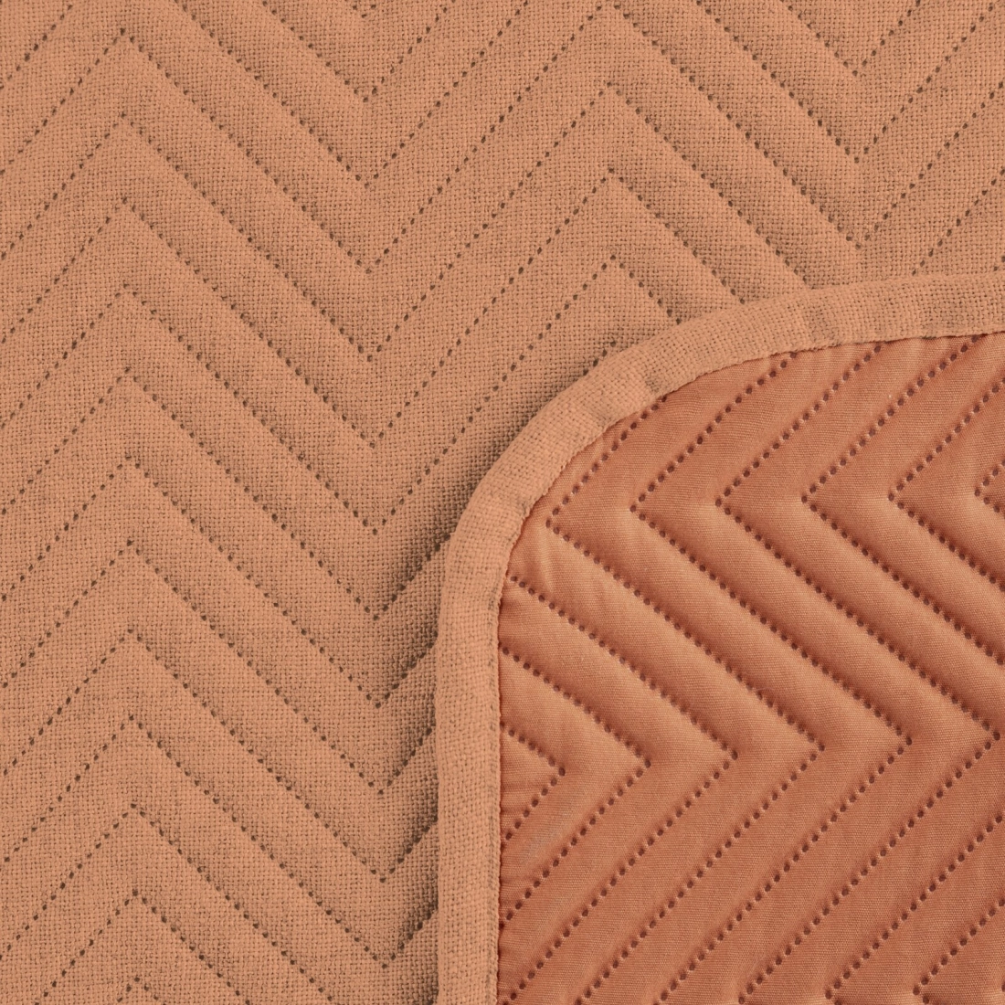 Prehoz 170x210 cm s geometrickým vzorom, tehlový