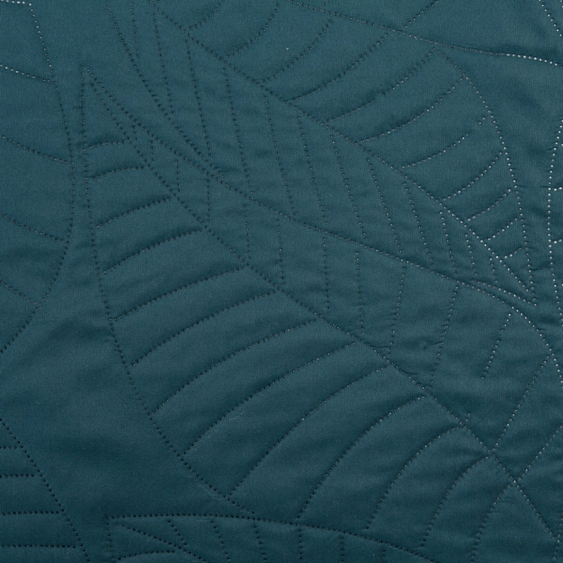 Prehoz 170x210 cm s listovým vzorom, tmavotyrkysový