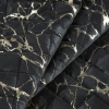Prehoz 170x210 cm s mramorovým vzorom, čierny a zlatý