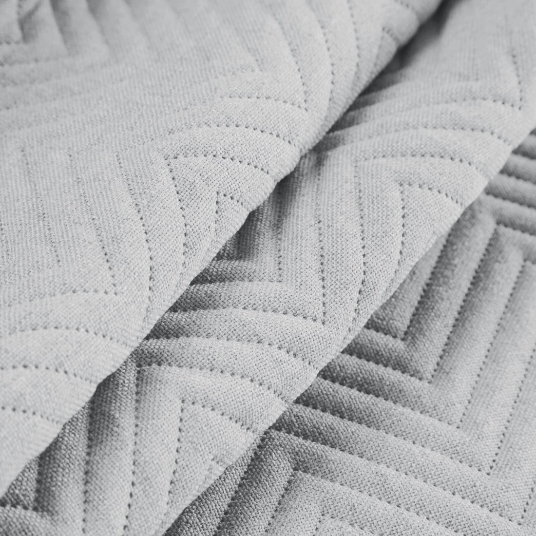 Prehoz 170x210 cm so vzorom rybej kosti, strieborný