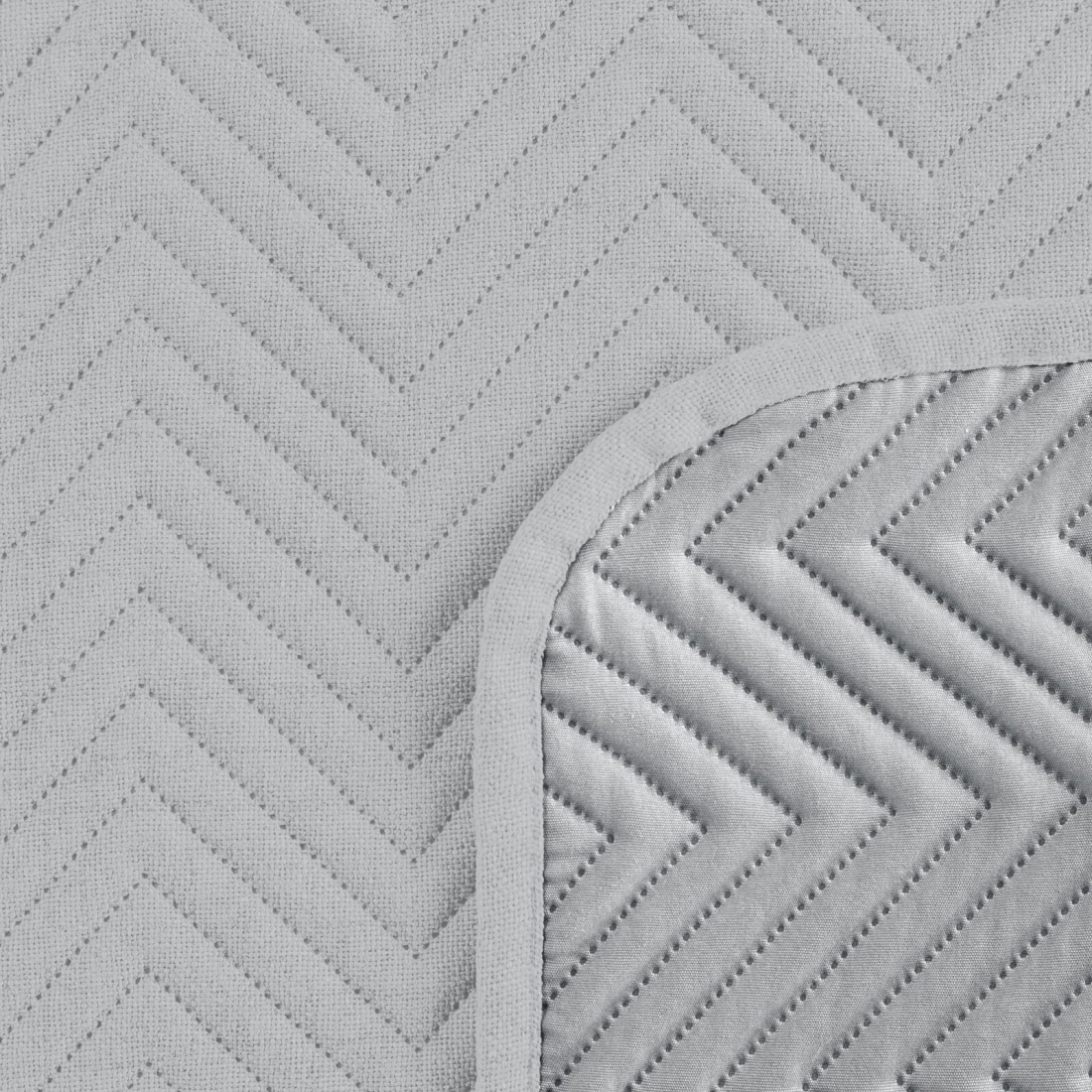 Prehoz 170x210 cm so vzorom rybej kosti, strieborný