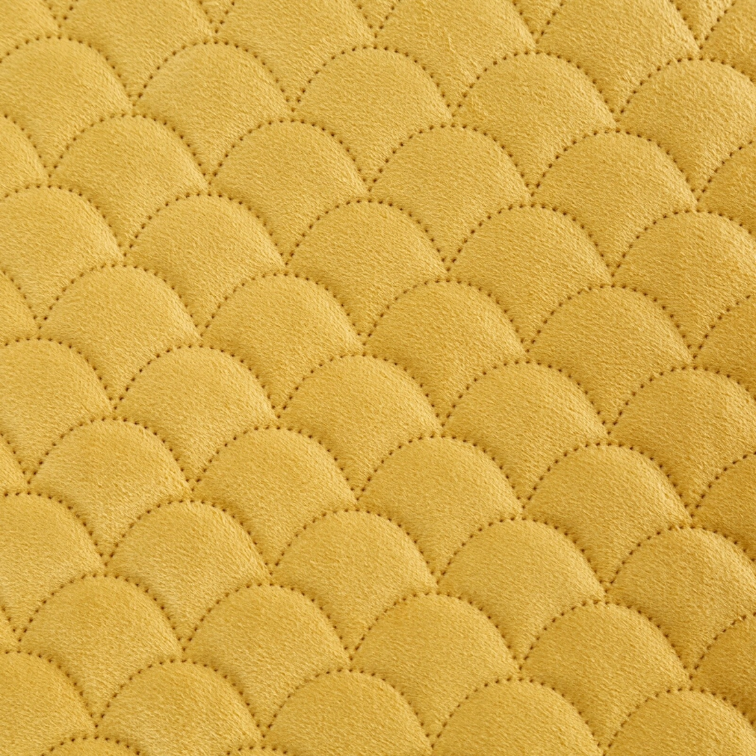 Prehoz 170x210 cm so vzorom rybích šupín, horčicový