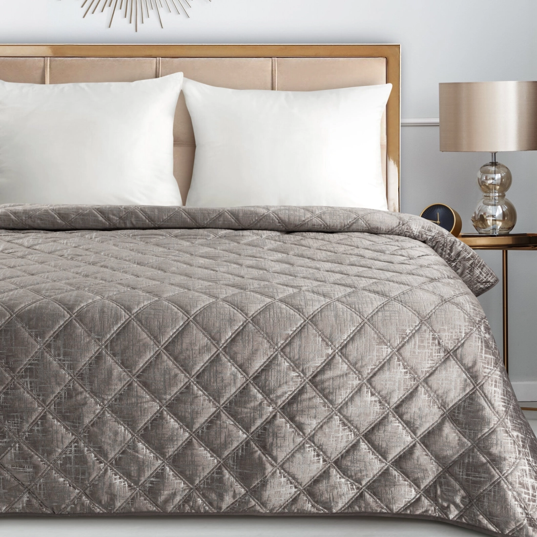 Prehoz 170x210 cm velúrový, béžový